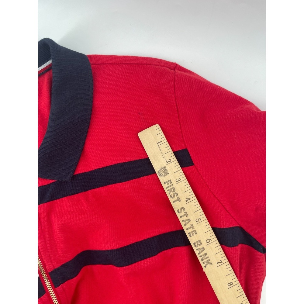 Tommy Hilfiger Polo Shirt Women XXL Zip Collar Colorblock Preppy Retro Golf Lot - Picture 5 of 15